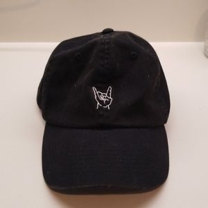 Rock sign dad hat